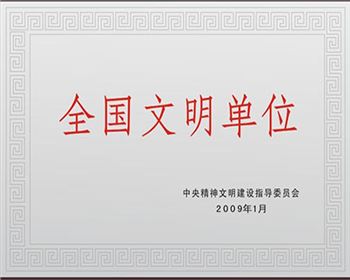 西(xī)安銳格亞建材有限公司榮獲“全國文明單位稱号”